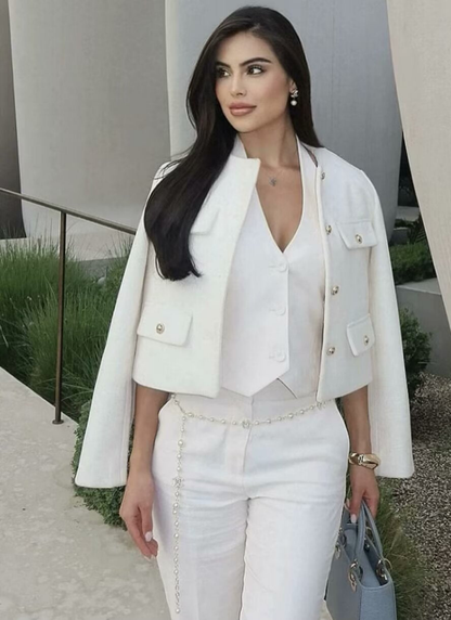 Nina | Luxe Vintage Cropped Jacket