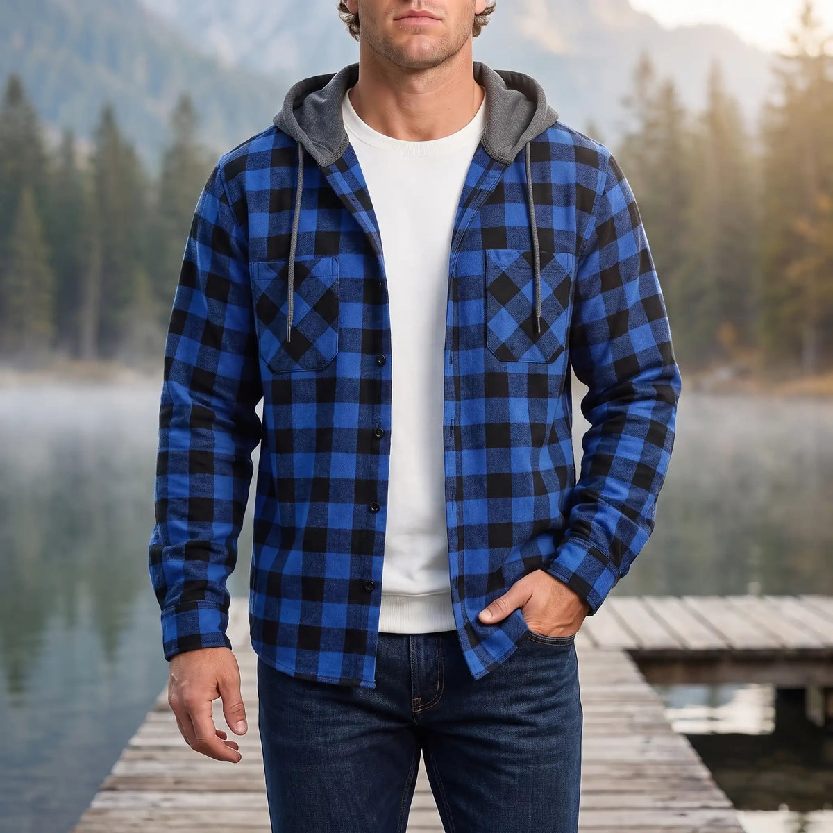 Ridge | Hooded Flannel Shirt