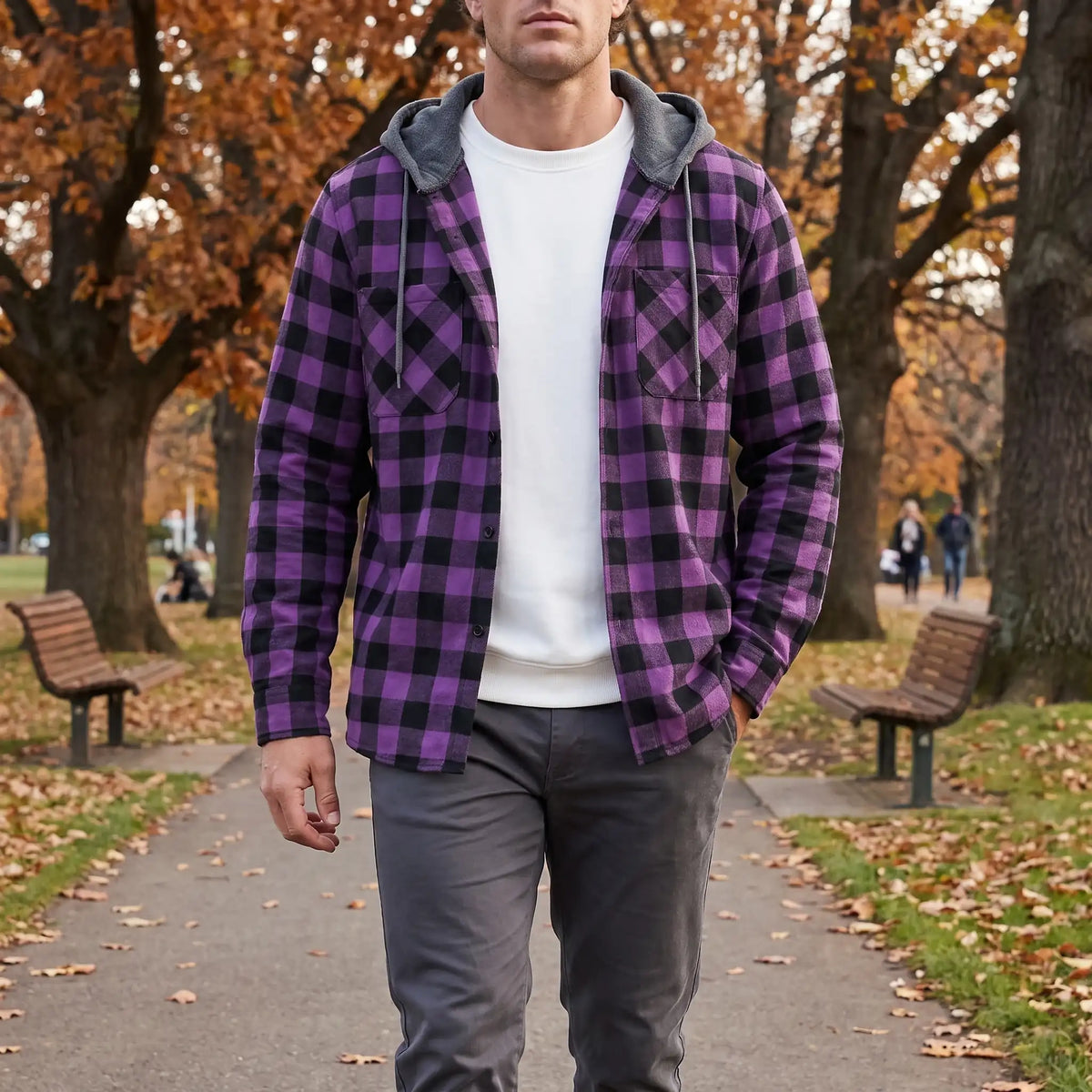 Ridge | Hooded Flannel Shirt