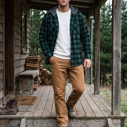 Ridge | Hooded Flannel Shirt