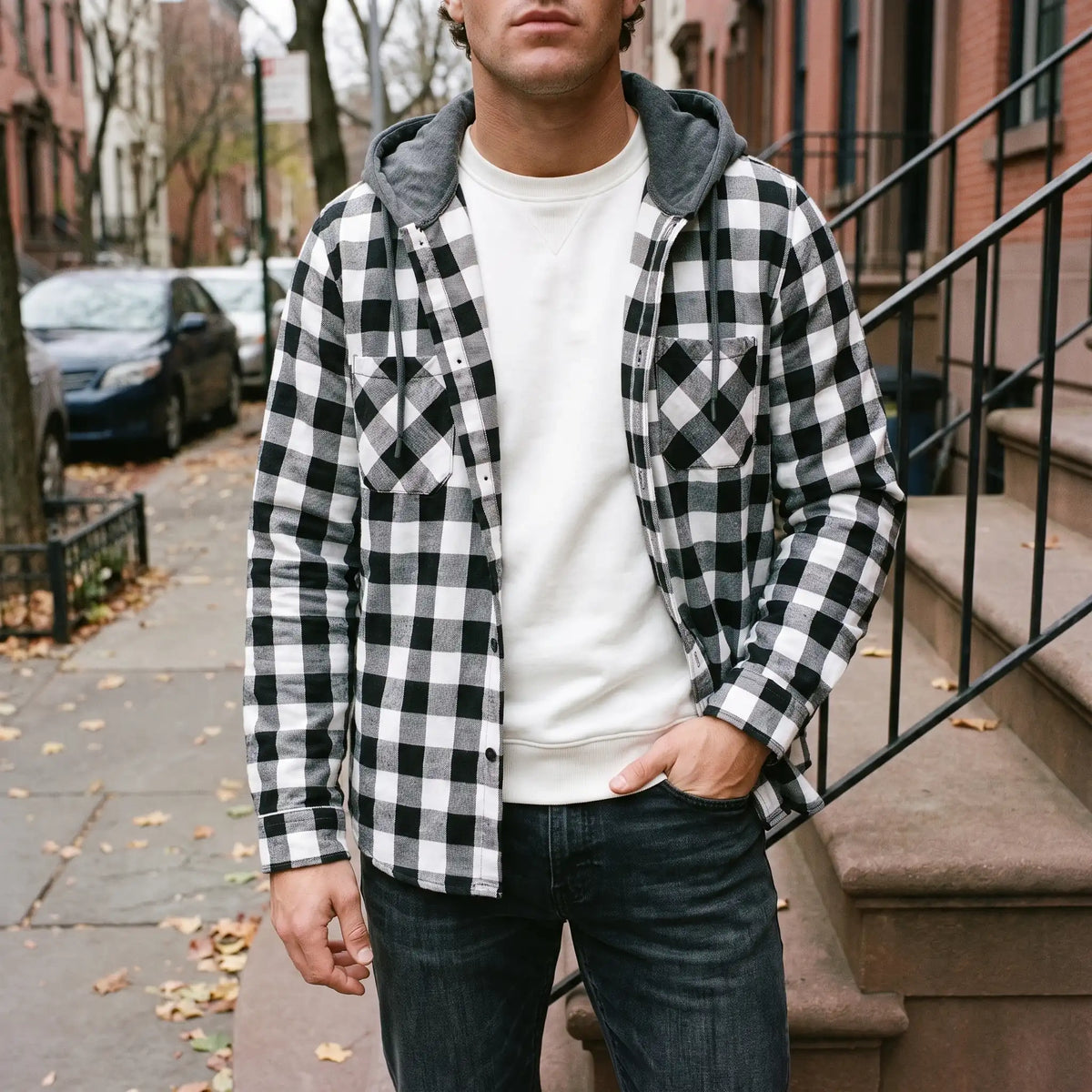 Ridge | Hooded Flannel Shirt