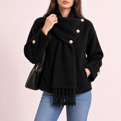 The Aspen Scarf Teddy Jacket