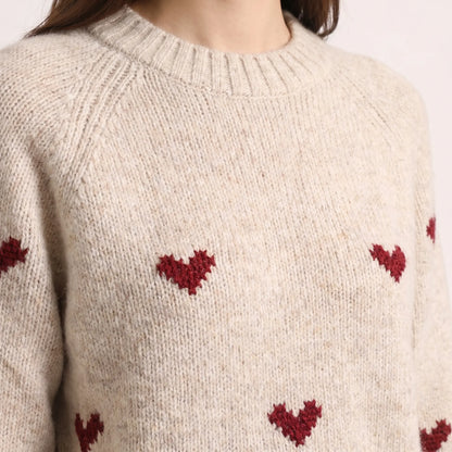 The Paddington Soft-Touch Heart Knit Jumper