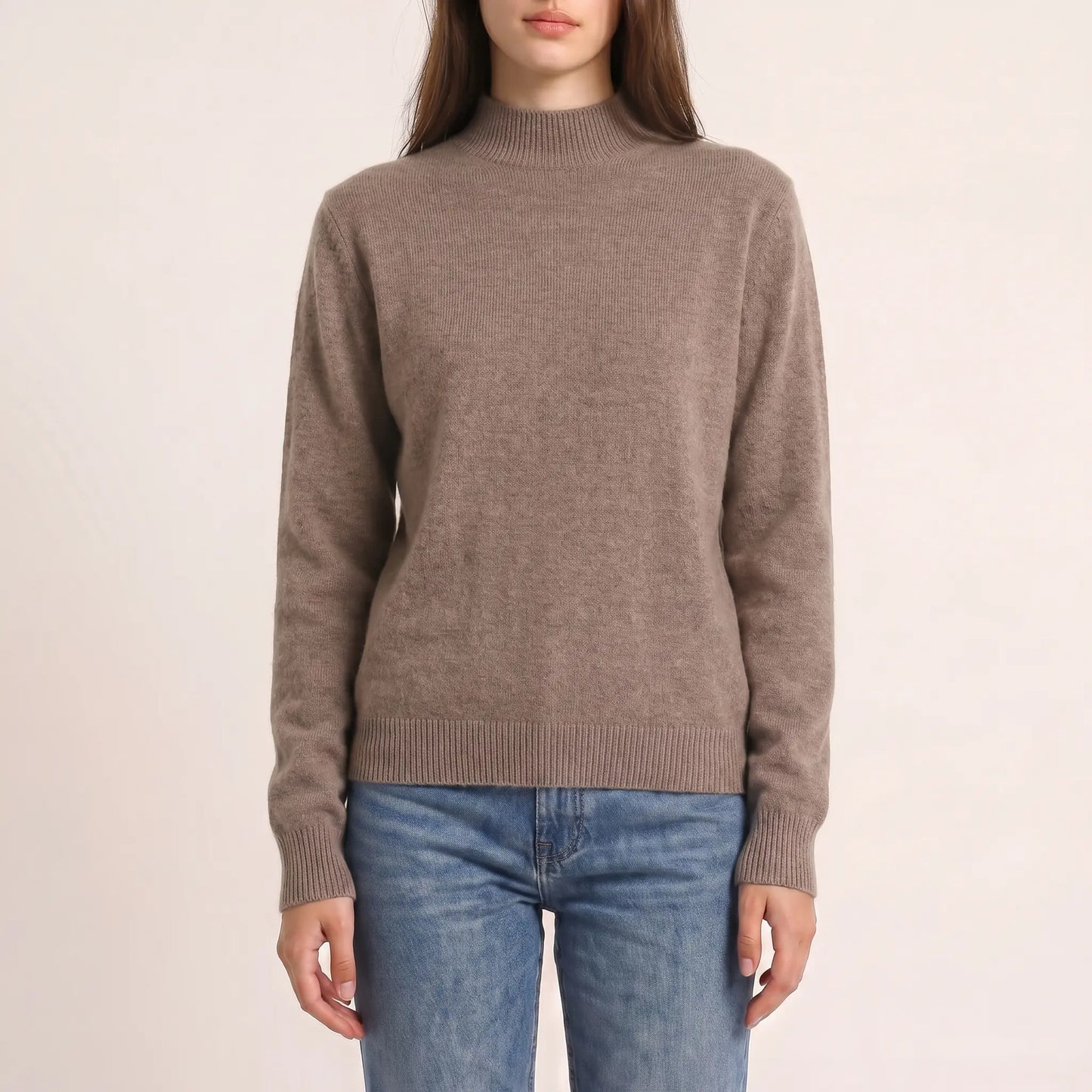 The Toorak Merino Wool Mock Neck Knit