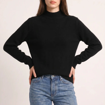 The Toorak Merino Wool Mock Neck Knit