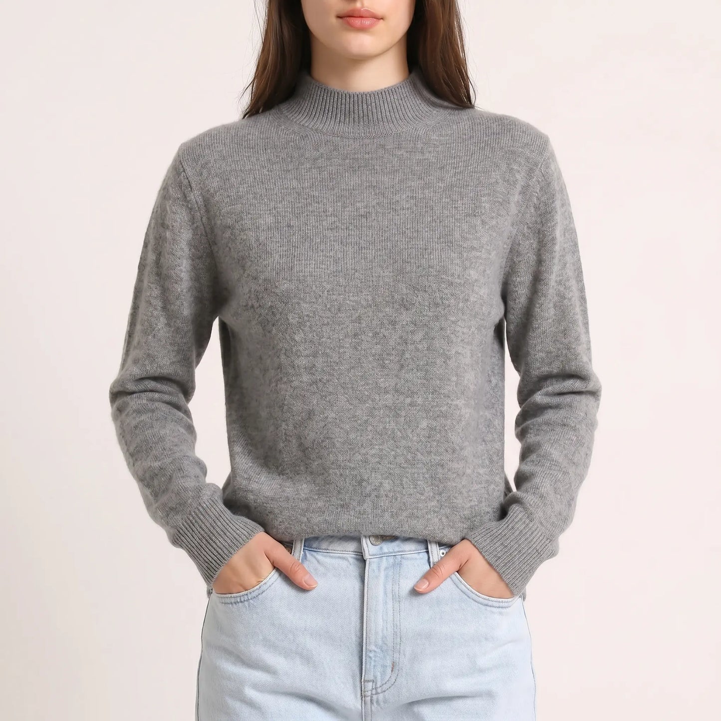 The Toorak Merino Wool Mock Neck Knit