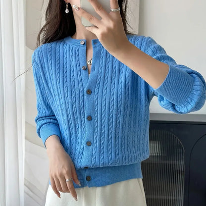 The Sorrento Cable-Knit Cardigan