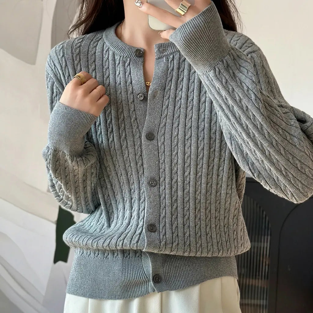 The Sorrento Cable-Knit Cardigan