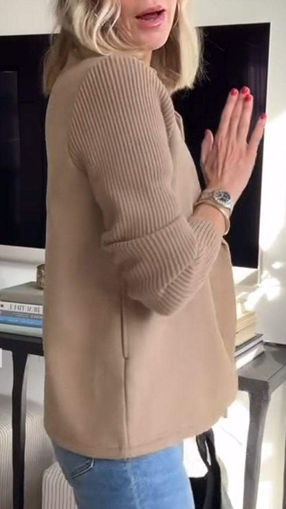 Eira Knit Sleeve Blazer
